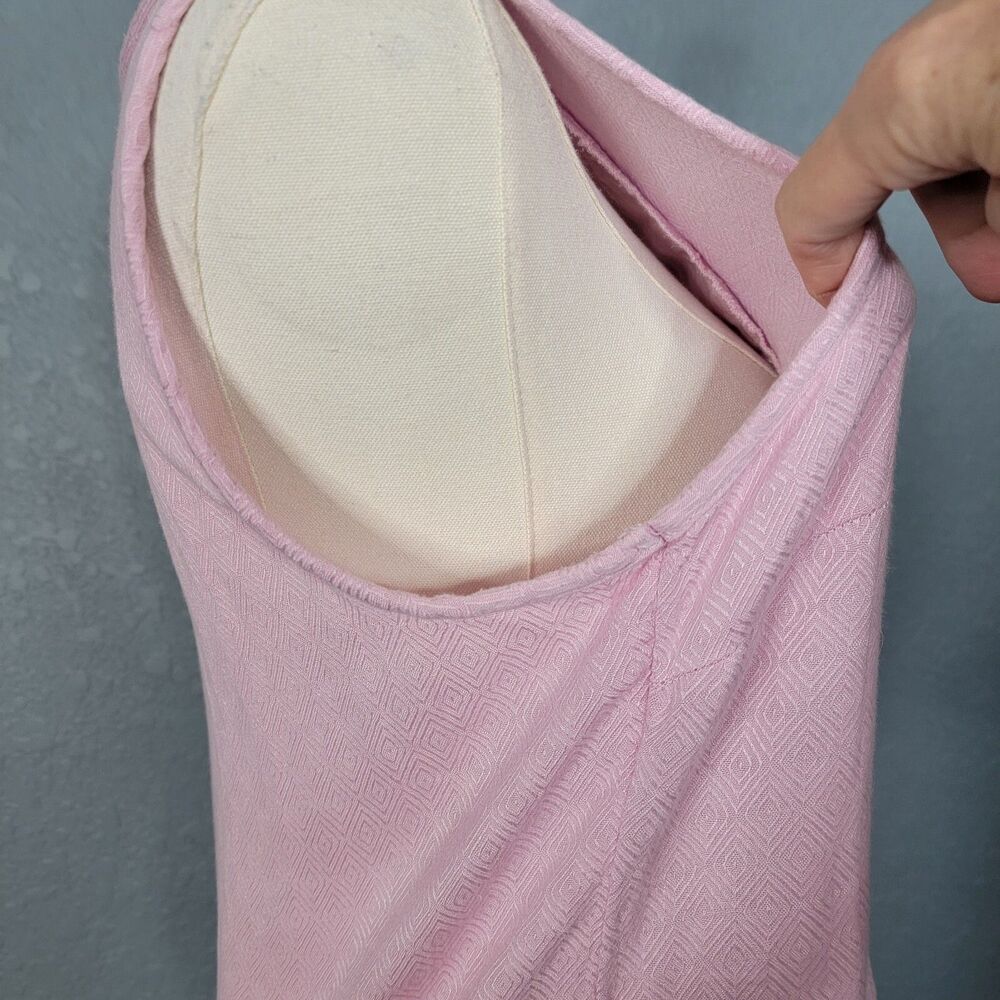 Soft Surroundings Tops M Sleeveless Tunic Lilac *faint stain* Button Coastal - Picture 14 of 17